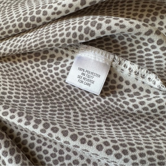 Apt 9 Snakeskin pattern XL sleeveless Brown and Cream Blouse Top - Picture 5 of 9